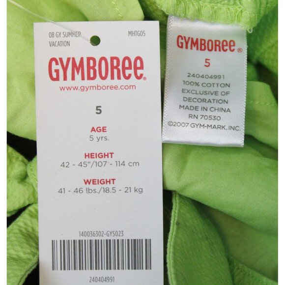 2008 Gymboree Palm Springs sz 5 Green Halter Tank Dress Florida Vacation Beach - Picture 7 of 7